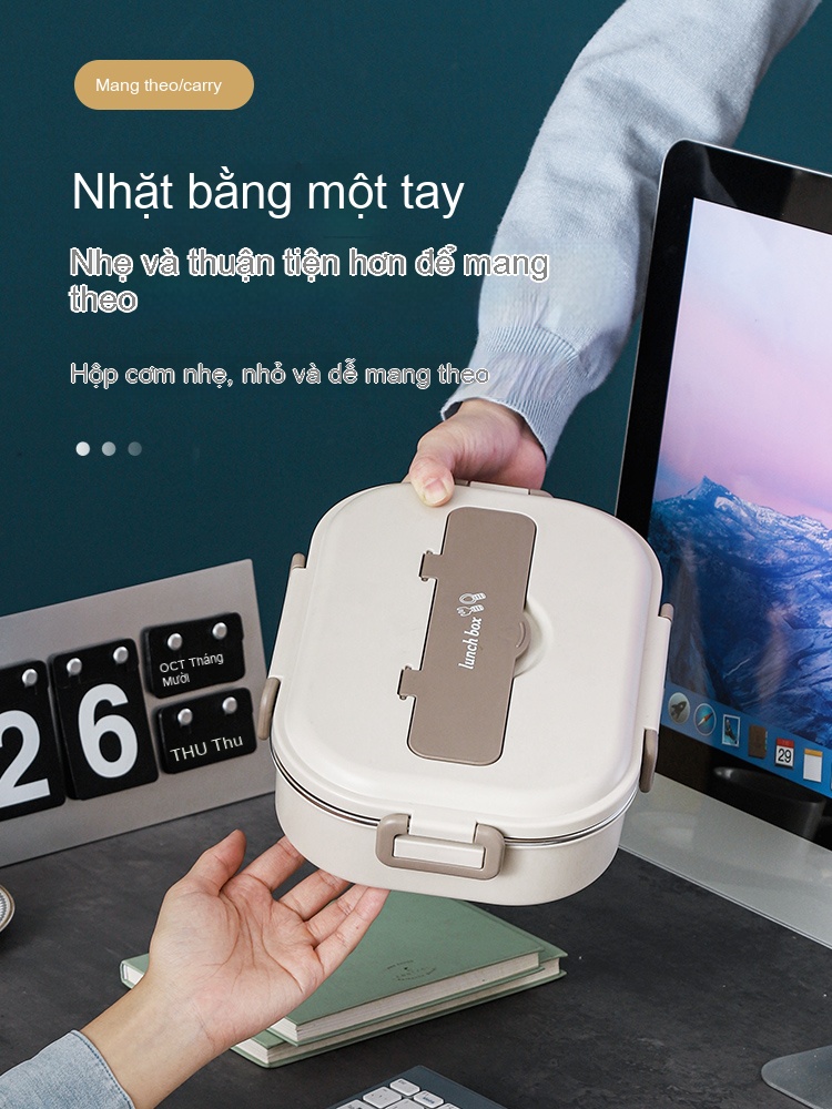Hộp cơm đa năng 5 ngăn (1.5L) +Bát súp+Bộ dụng cụ&
