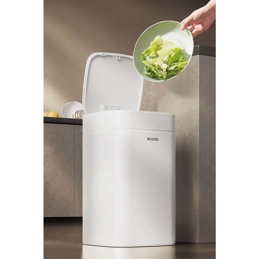 Thùng Rác ECOCO Cảm Ứng Thông Minh 12L Tiện Lợi