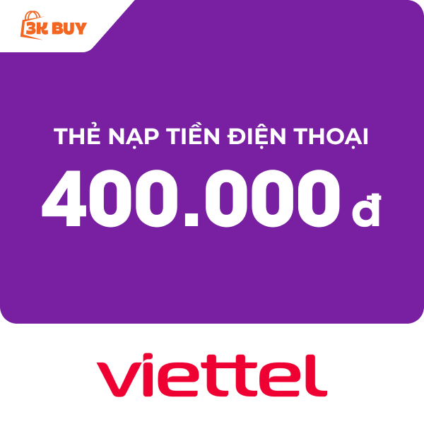 Thẻ cào điện thoại 400,000 VNĐ