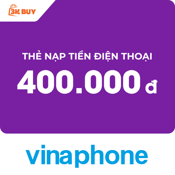 Thẻ cào điện thoại 400,000 VNĐ