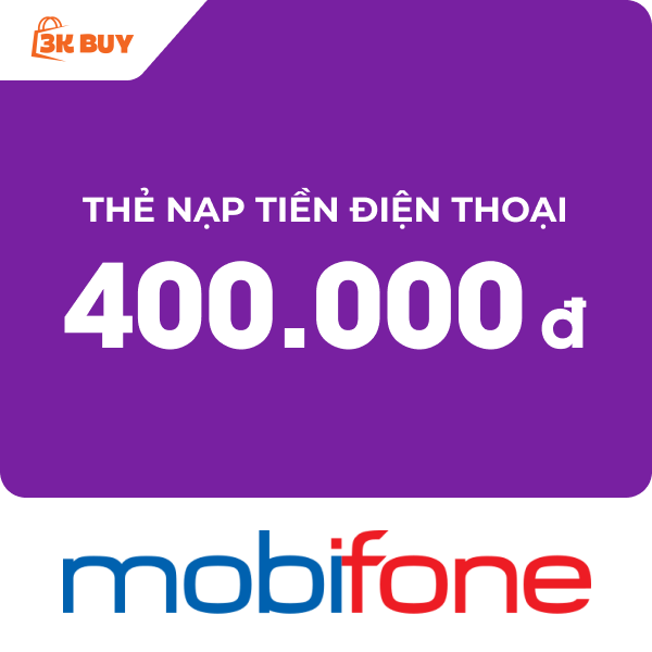 Thẻ cào điện thoại 400,000 VNĐ