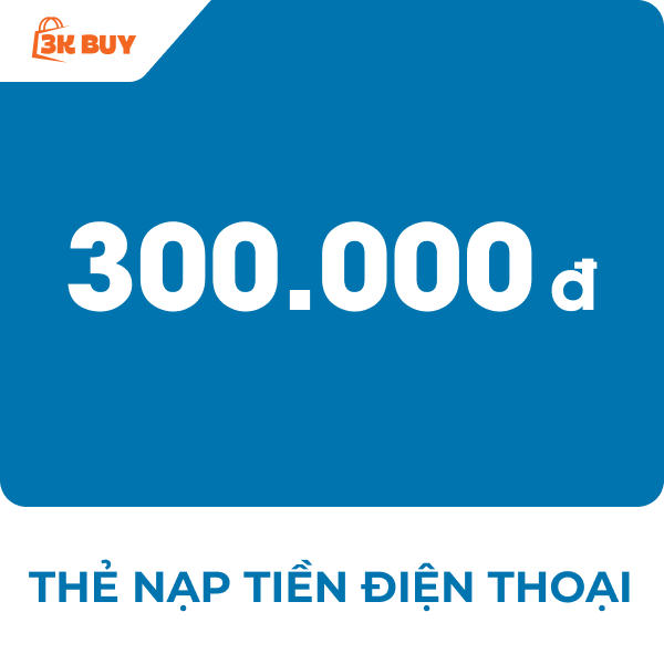 Thẻ cào điện thoại 300,000 VNĐ