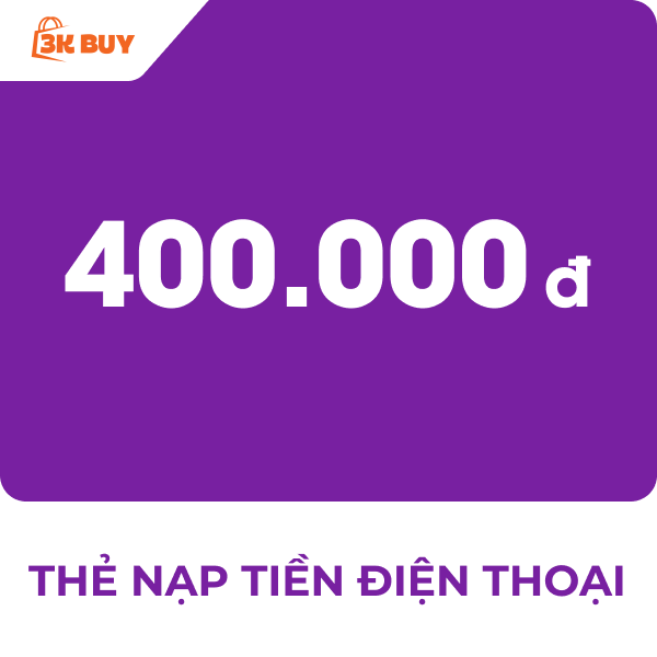 Thẻ cào điện thoại 400,000 VNĐ