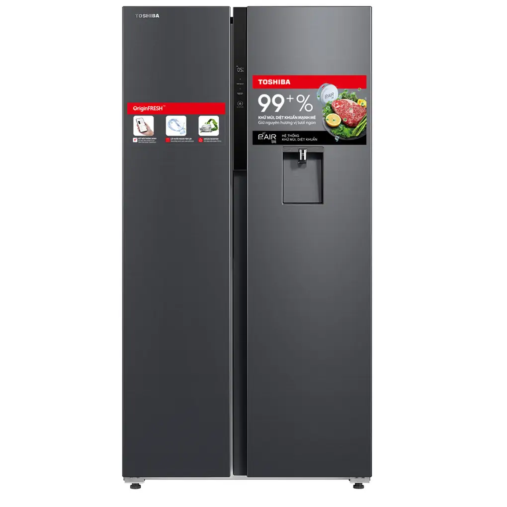 Tủ lạnh Toshiba Inverter 596 lít Side By Side GR-RS775WI-PMV(06)-MG